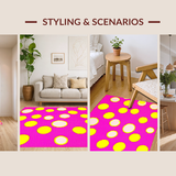 Vibrant Cartoon Circular Aesthetic(Pink)