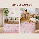 Delicate Lattice Design with Fuzz(Pink)