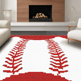 Energetic Round Stitched Aesthetic(Red)