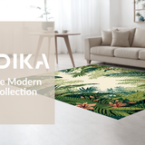 Earthy Toned Tropical Print(Green)