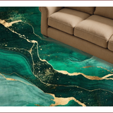 Contemporary Grey Swirl Motif(Green)