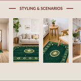 Vintage Abstract Cat Entryway(Green)