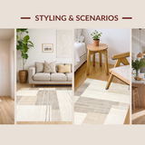 Elegant Neutral Abstract Motif(Beige)
