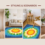 Artistic Whimsical Floral Elements(Blue)