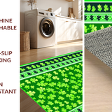 Modern Earthy Shamrock Aesthetic Mat(Green)