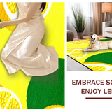 Chic Minimalist Green Leaf Motif(Yellow)