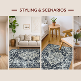 Luxurious Tiled Medallion Design(Black)