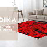 Artful Red Petal Arrangement(Red)