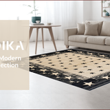 Charming Primitive Half Circle Design(Beige)