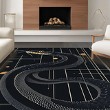 Dramatic Dark Patterned Statement(Black)