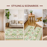 Rustic Cream Botanical Print(Green)