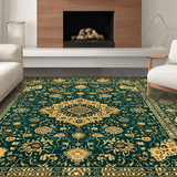 Chic Subtle Floral Medallion Style(Green)
