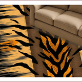 Bold Tiger Print Decorative Accent(Beige)