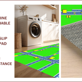 Vibrant Cityscape Playful Mosaic(Green)