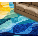 Vibrant Abstract Color Fusion(Blue)