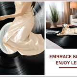 Retro Vinyl Record Aesthetic(Black)