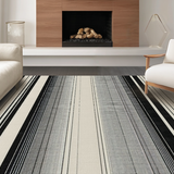 Abstract Wildlife Graphic Striped Elegant Contrast(Beige)