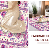 Playful Multi Hued Floral Medley(Ivory)