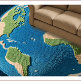 Space View World for Entryway Decor(Blue)