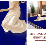 Elegant Gold Greek Key Motif(Blue)