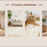 Sophisticated Textured Geometric Motif(Beige)
