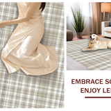 Contemporary Textured Plaid Look(Beige)
