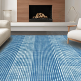Trendy Distressed Blue Tiled Look(Blue)