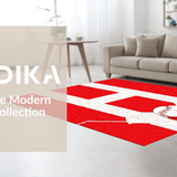 Striking Red and White Contrast(Red)