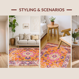 Artful Distressed Vintage Texture(Orange)