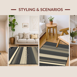Timeless Striped Elegance(Black)