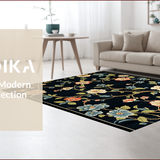 Sophisticated Grey Tiled Motif(Blue)