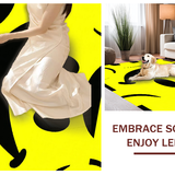 Eclectic Cheerful Face Design Element(Yellow)
