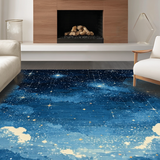 Youthful Sky Blue Star Design(Blue)