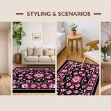 Sophisticated Pink and Black Elegance(Black)