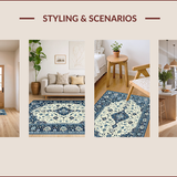 Chic Vintage Inspired Botanical(Blue)