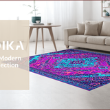 Vintage Blue Meditation Space(Pink)