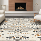 Tribal Earthy Tones Geometric Design(Gray)