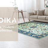 Vintage Floral Medallion Delight(Blue)