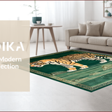 Artistic Ethnic Tiger Motif(Green)