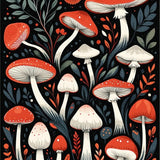 Minimalist Monochrome Floral Aesthetic(Red)