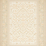 Natural Yarn Inspired Circle with Rustic Woven Lattice and Boho Accents(Beige)