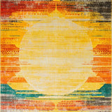 Artistic Abstract Round(Yellow)