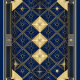 Sophisticated Ogee Blue Touch(Blue)