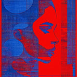 Abstract Figurative Colorful Composition(Red)