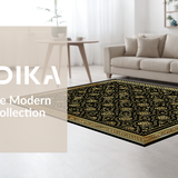Luxurious Gold Vintage Floral Style(Black)