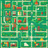 Vibrant Interactive Town Layout(Green)