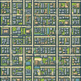 Dynamic Blue Green Streetscape(Gray)