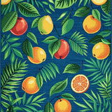 Colorful Abstract Botanical Motif(Blue)