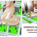 Whimsical White Car Path Design(Green)