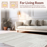 Contemporary Grey High Traffic Wool(Beige)